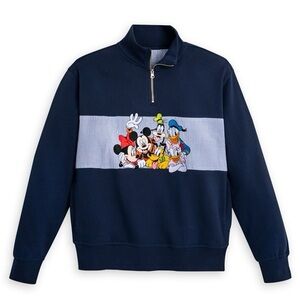 Disney: Mickey Mouse and Friends 1/4 Zip Fleece Top NWT size small —hard to find
